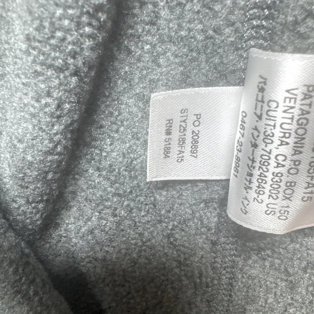 Patagonia Synchilla Men's Gray Fleece Vest XL Outdoor‎ Hiking Layer Classic
